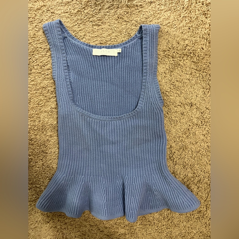 Astr The Label Periwinkle Top